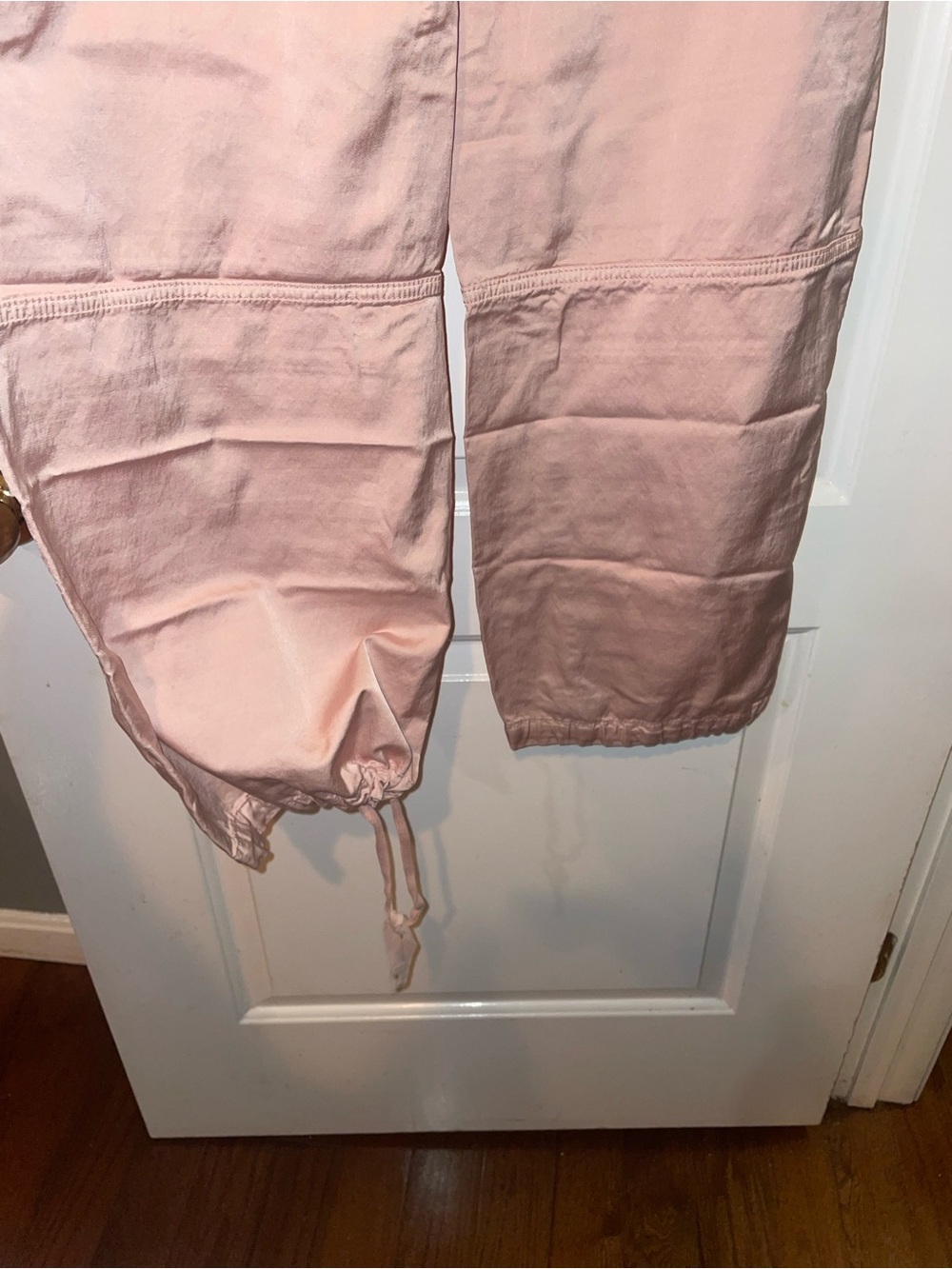 New! Anthropologie Pilcro Pink Satin Parachute Wide Leg & Jogger Pants 🎀 size 25 - Picture 7 of 10